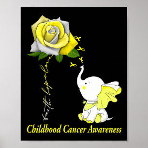 Glaube Hoffnung Liebe Kinderkrebsbewusstsein  Poster