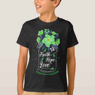 Glaube Hoffnung Liebe Nierenerkrankung Bewusstsein T-Shirt