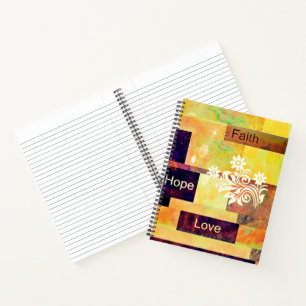 Glaube Hoffnung Liebe Notizbuch