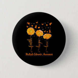 Glaube Hoffnung Liebe Orangefarbenes Band Multiple Button