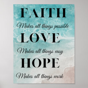 Glaube, Hoffnung, Liebe Poster