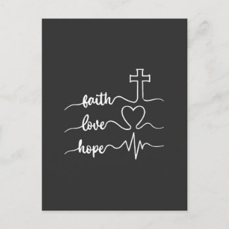 Glaube Hoffnung Liebe Postkarte