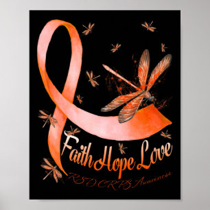 Glaube Hoffnung Liebe Rsd Crps Bewusstsein Libelle Poster