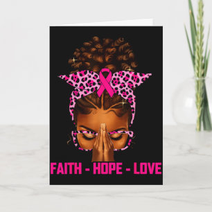 Glaube Hoffnung Liebe Schwarze Frauen Afro Christl Karte