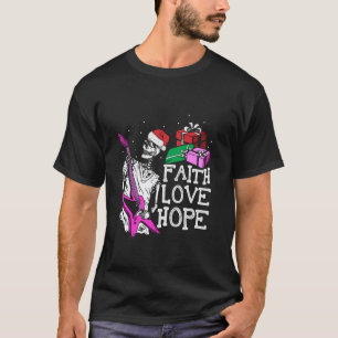 Glaube Hoffnung Liebe Skelett spielt Gitarre Cool T-Shirt