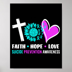 Glaube Hoffnung Liebe Unterstützung Prävention Bew Poster