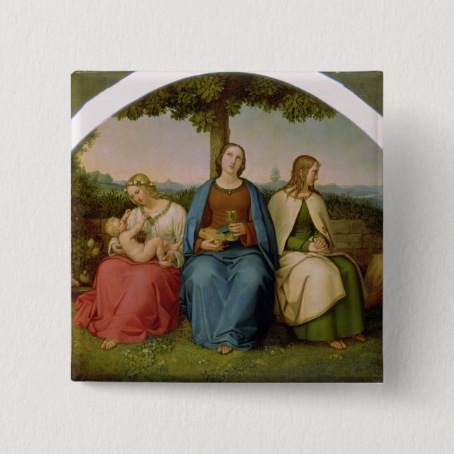 Glaube, Hoffnung und Liebe, 1819 Button (Vorderseite)