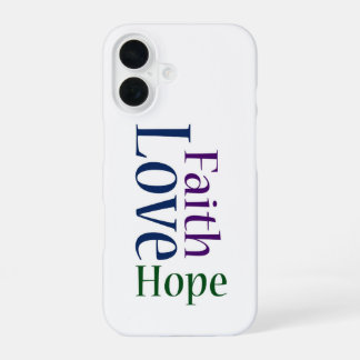 Glaube, Hoffnung und Liebe: 1. Korinther 13,13 iPh iPhone 16 Hülle
