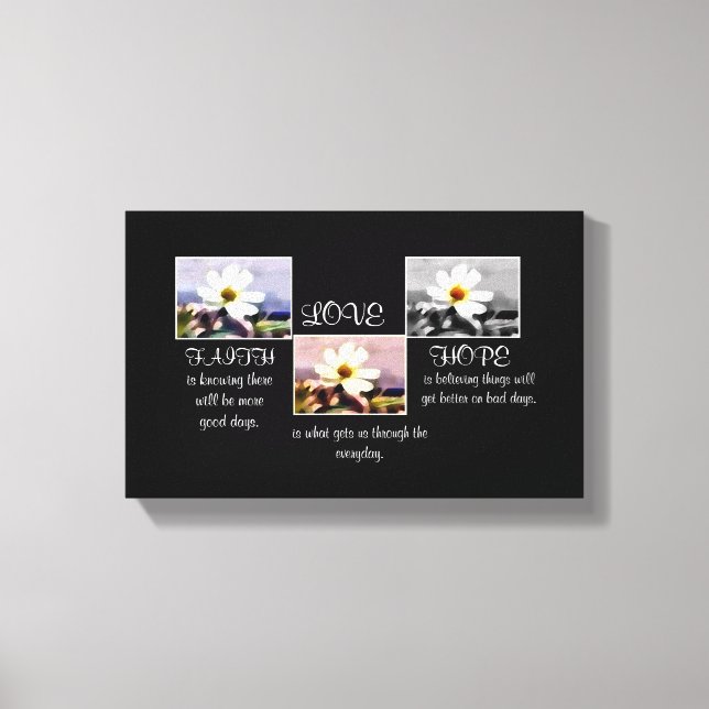 Glaube, Hoffnung und Liebe Leinwand (Vorderseite)