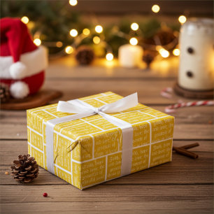 Glaube Hoffnung und Liebe Vintage Gold Weihnachten Geschenkpapier