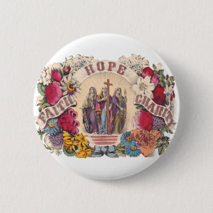 Glaube, Hoffnung und Nächstenliebe Theologische Tu Button