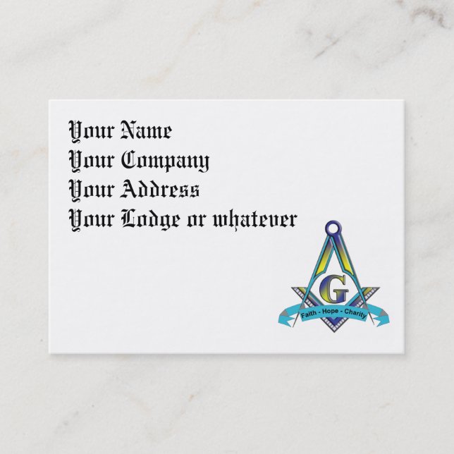 Glaube, Hoffnung, Wohltätigkeit-Geschäfts-Karten Visitenkarte (Vorderseite)