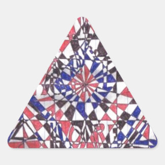 Glaube, Hoffnung, Wohltätigkeit, Liebe Dreieckiger Aufkleber