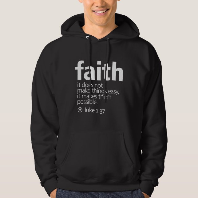 Glaube Hoodie (Vorderseite)