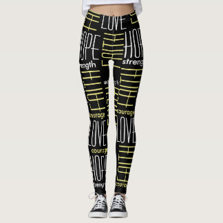 Glaube HopeLoveStrength und Mut Leggings