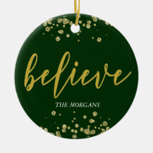 Glaube Hunter Green ⎢ Holiday Foto Ornament