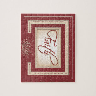 Glaube im Rot - Hebräer-11:6 Puzzle