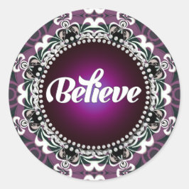 Glaube: Inspiriert: Lila Sticker