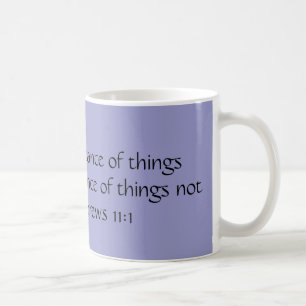 GLAUBE ist die Substanz der Sachen, die für… Tasse