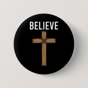 Glaube Jesus Christlichen Kreuz Gott Glaube Bibel Button