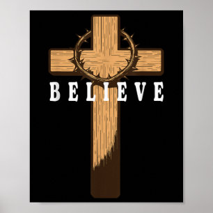 Glaube Jesus Christlichen Kreuz Gott Glaube Bibel Poster