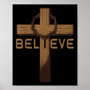 Glaube Jesus Christlichen Kreuz Gott Glaube Bibel Poster