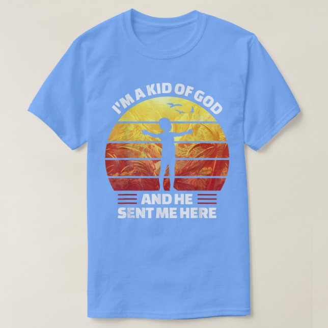 Glaube, Jesus, Gott, Ich bin ein Kind Gottes und e T-Shirt (Design vorne)