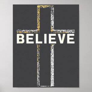 Glaube Jesus Kreuz Religiöser Glaube Christliche M Poster