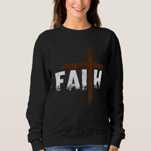 Glaube Jesus kreuzen Christliche religiöse Kirche  Sweatshirt