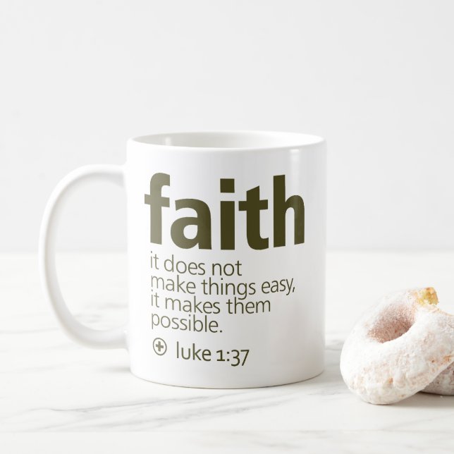 Glaube Kaffeetasse (Mit Donut)