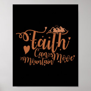 Glaube kann Berge versetzen Black History Month Mä Poster