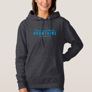 Glaube kann Berge versetzen Christlich Hoodie