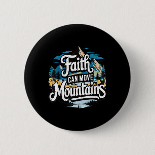 Glaube kann Berge versetzen Jesus religiös christl Button