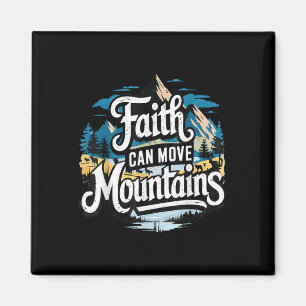 Glaube kann Berge versetzen Jesus religiös christl Magnet