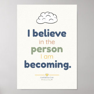 Glaube | Kinder-Affirmationsposter Poster