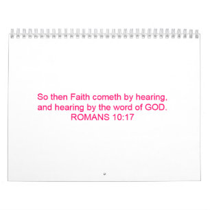 Glaube kommt, indem er Wort Gottes. Hört. Kalender