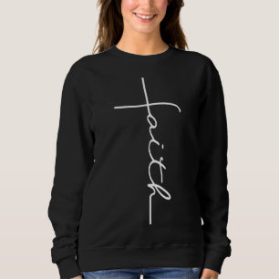 Glaube Kreuz Christlich-gedeckte Jesus-Bibel Sweatshirt
