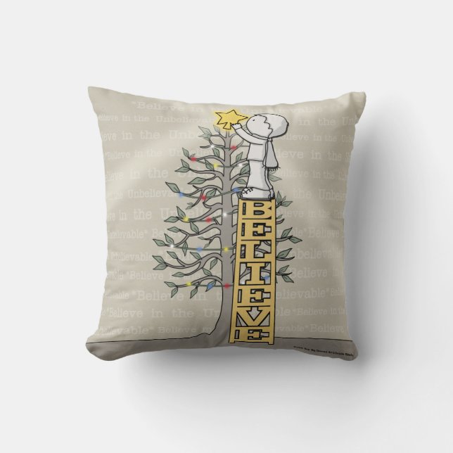 Glaube Ladder - Weihnachtsbaum Kissen (Vorderseite)