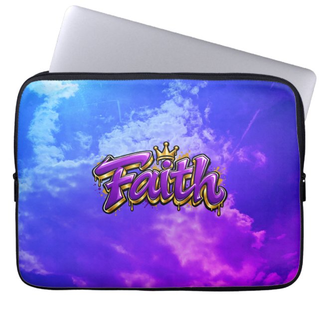 Glaube  laptopschutzhülle (Vorderseite)