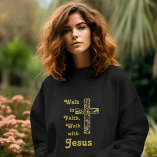 Glaube leben, mit Jesus Sweatshirt