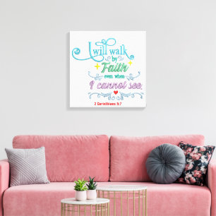 Glaube- Leinwand (Glanz)