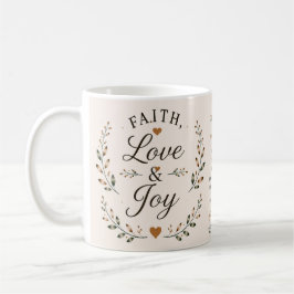 Glaube, Liebe & Freude | Glaube-basierter Kaffeebe Kaffeetasse