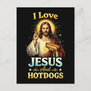Glaube, Liebe und Hotdogs Postkarte