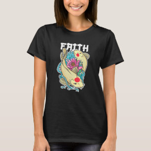 Glaube liebt Koi-Fisch Yin und Yang T-Shirt