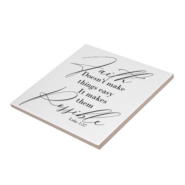 Glaube macht Dinge möglich Fliese (Seite)