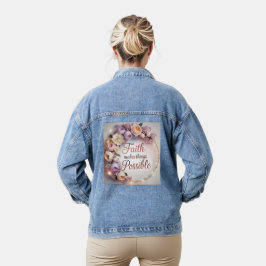 Glaube Macht Dinge Möglich Jeansjacke