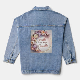 Glaube Macht Dinge Möglich Jeansjacke