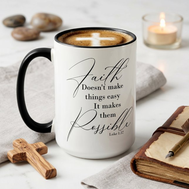 Glaube macht Dinge möglich Tasse (Von Creator hochgeladen)
