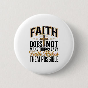 Glaube macht sie möglich Christliche Typografie De Button