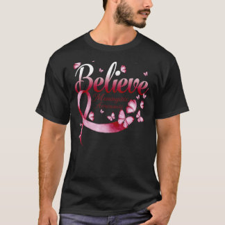 Glaube Meningitis-Bewusstseins-Schmetterling T-Shirt